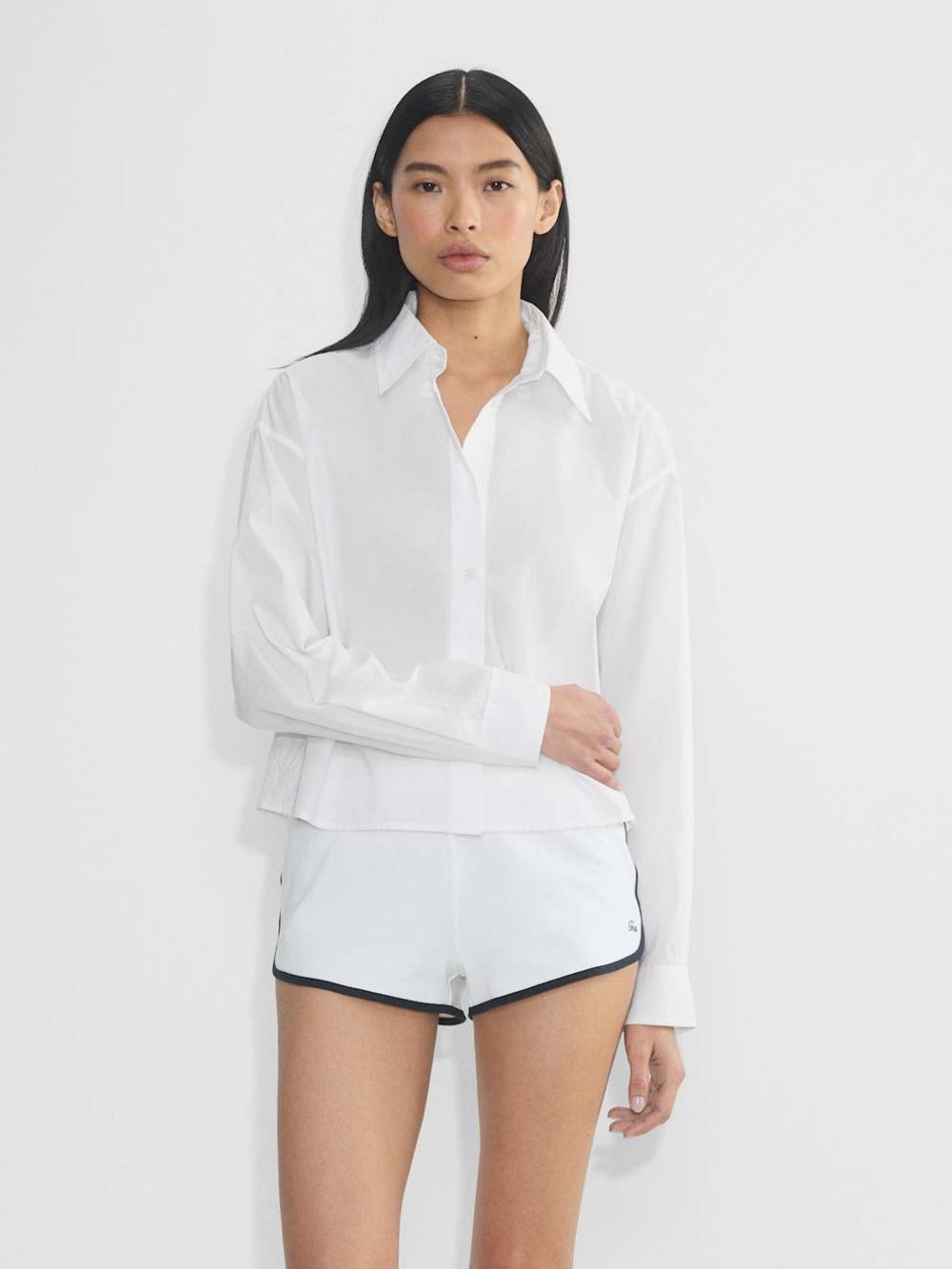 NWT ARITZIA SUNDAY BEST GRADUATE POPLIN SHIRT WHITE SIZE MEDIUM